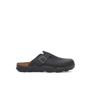 Birkenstock Boston Cross Town Oiled Leather Black Clogs