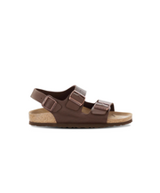 Birkenstock Milano Birko-Flor Dark Brown Sandals