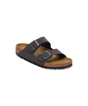 Birkenstock Arizona BirkiBuc Velvet Grey Sandals