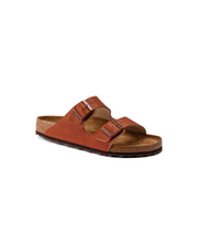 Birkenstock Arizona Embossed Leather Ginger Brown Sandals