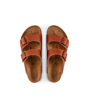 Birkenstock Arizona Embossed Leather Ginger Brown Sandals