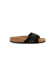 Birkenstock Oita Suede/Nubuck Leather Black Sandals