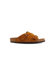 Birkenstock Zurich Suede Leather Mink Sandals Free Express