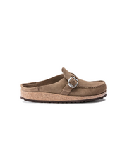 Birkenstock Buckley Leather Suede Grey Taupe Clogs