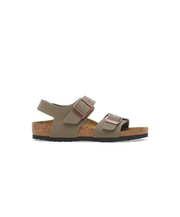 Birkenstock Kids New York BirkiBuc Stone Sandals