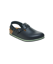 Birkenstock Tokio Pro PU Coated/Leather Black Clogs