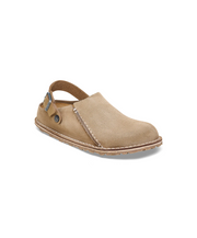 Birkenstock Lutry Suede Leather Grey Taupe Clogs
