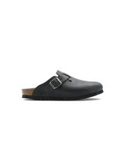 Birkenstock Boston Oiled Leather Black Clogs