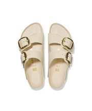 Birkenstock Arizona Big Buckle High Shine Natural/Patent Leather Ecru Sandals