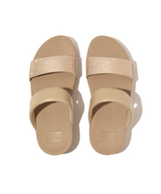 Fitflop Lulu Crystal Embellished Slides Latte Beige