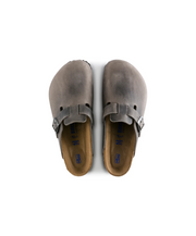 Birkenstock Boston Oiled Leather Iron Soft Footbed Clogs