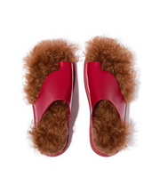 FitFlop Gen FF x Roksanda Cut Out Leather Toe Post Crimson Tan