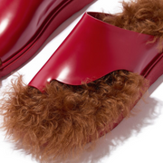 FitFlop Gen FF x Roksanda Cut Out Leather Toe Post Crimson Tan