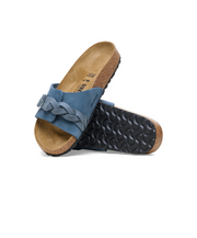 Birkenstock Oita Braided Suede/Oiled Leather Elemental Blue Sandals