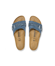 Birkenstock Oita Braided Suede/Oiled Leather Elemental Blue Sandals
