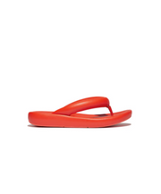 Fitflop IQushion D-Luxe x Roksanda Padded leather Flip Flops Tangerine