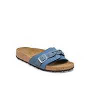Birkenstock Oita Braided Suede/Oiled Leather Elemental Blue Sandals