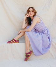Goodsole 2001 Parallel Sneaker Crimson/Green Suede