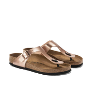 Birkenstock Gizeh Birko Flor Metallic Copper Sandals Bstore