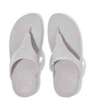 Fitflop Lulu Crystal Embelished Toe Post Silver
