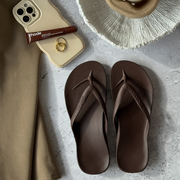 Archies Arch Support Chocolate Brown Thongs