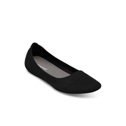 Allbirds Tree Breezer Jet Black (Black Sole) Womens Ballet Flats