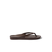 Archies Arch Support Chocolate Brown Thongs