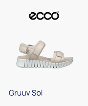 Ecco Gruuv Sol Womens Sandal Limestone