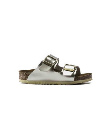 Birkenstock Kids Arizona Birko Flor Electric Metallic Gold Sandals Free Shipping Bstore