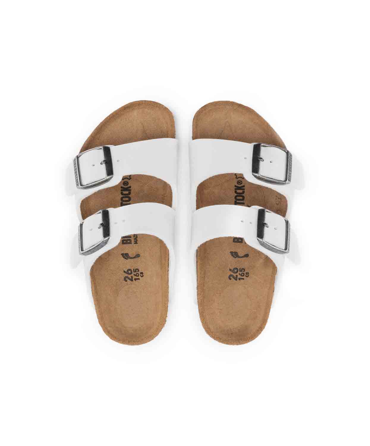 Birkenstock Kids Arizona Birko Flor White Sandals Free Shipping Bstore