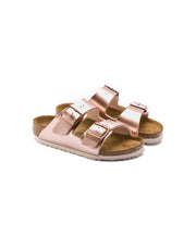 Birkenstock Kids Arizona Birko-Flor Electric Metallic Copper Sandals