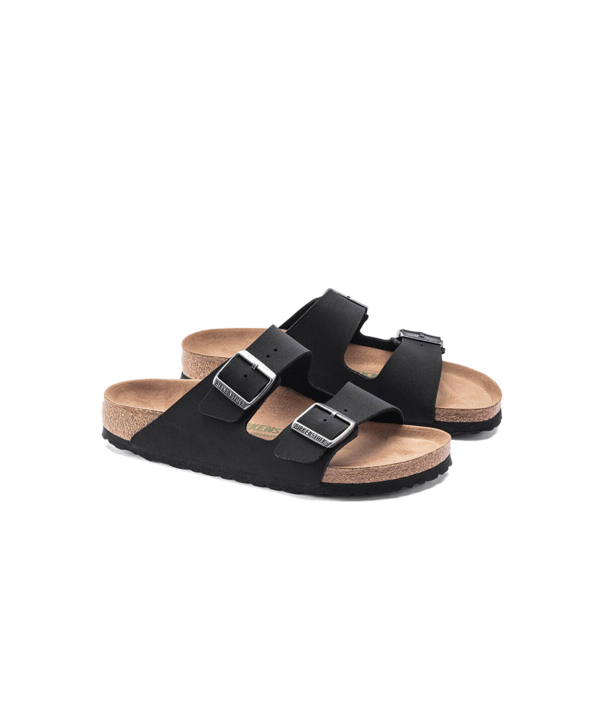 Birkenstock Arizona BirkiBuc/MicroFibre Black Vegan Sandals | Free