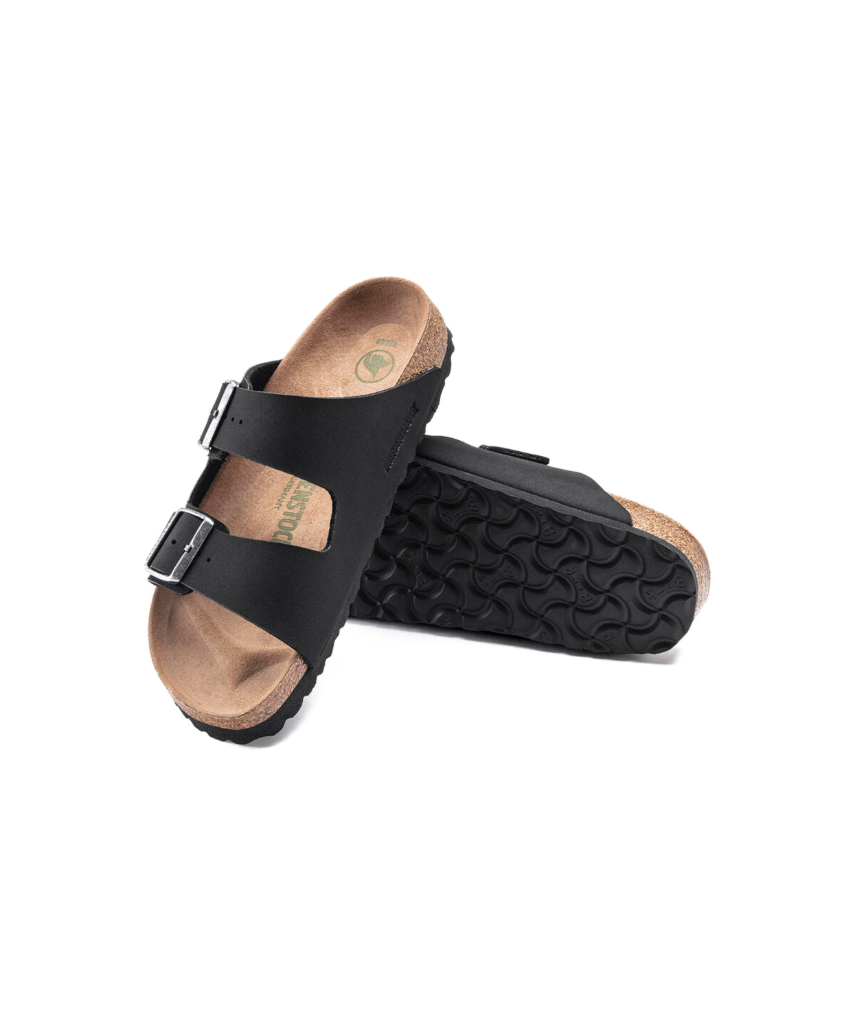 Birkenstock Arizona BirkiBuc/MicroFibre Black Vegan Sandals | Free