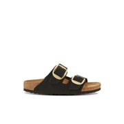 Birkenstock Arizona Big Buckle Nubuck Leather Black Sandals