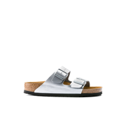 Birkenstock Arizona Birko-Flor Silver Sandals