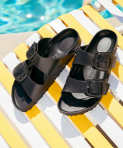 Dark Elastic EVA Big Buckle Everyday Sandals