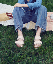 Birkenstock Comfort Antique White Soft Adjustable Support Sandal 