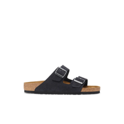 Birkenstock Arizona Corduroy Embossed Suede Leather Midnight Sandals