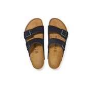 Birkenstock Arizona Corduroy Embossed Suede Leather Midnight Sandals