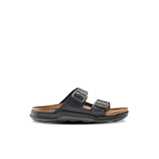 Birkenstock Arizona Cross Town Oiled Leather Black Womens Sandals