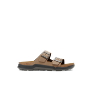 Birkenstock Arizona Cross Town Oiled Leather Tobacco Brown Mens Sandals
