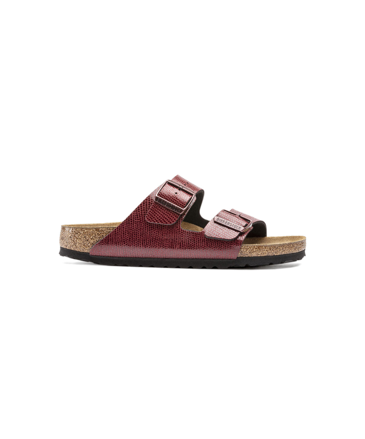 Birkenstock Arizona Birko Flor Magical Metallic Maroon Sandals Bstore