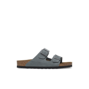 Birkenstock Arizona Nubuck Leather Desert Buck Basalt Grey Sandals
