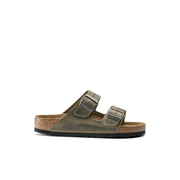 Birkenstock Arizona Oiled Leather Faded Khaki Soft Footbed Sandals