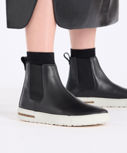 Everyday Supportive Black Leather Boot Birkenstock Comfortable 