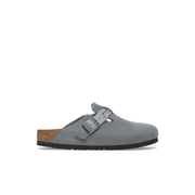 Birkenstock Boston Braided Suede/Oiled Leather Basalt Grey Clogs