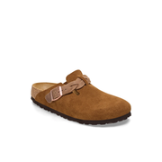 Birkenstock Boston Braided  Suede Leather Mink Clogs