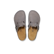 Birkenstock Boston Cross Town Oiled Leather Iron Clogs Top View