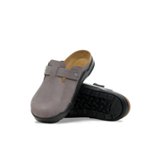 Birkenstock Boston Cross Town Oiled Leather Iron Clogs