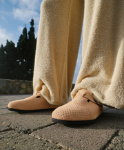 Everyday Modern Suede Clog Supportive Cork Base Birkenstock